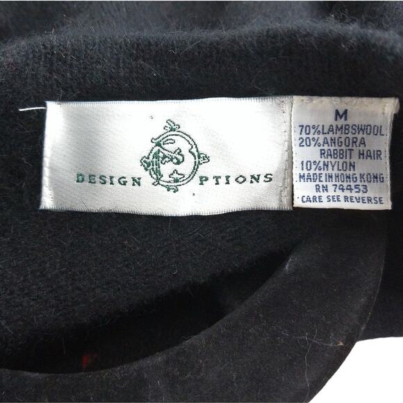 Vintage Design Options Christmas Cardigan Sweater Size Medium - Picture 7 of 11